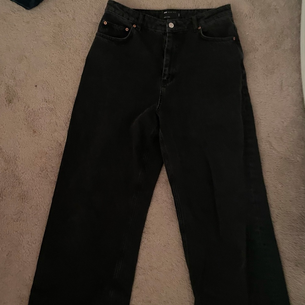 ASOS Design Wide Leg Black Jeans